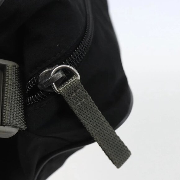 Authentic PRADA Sports Nylon Black Silver Shoulder Bag bst312-121025 - Picture 6 of 16